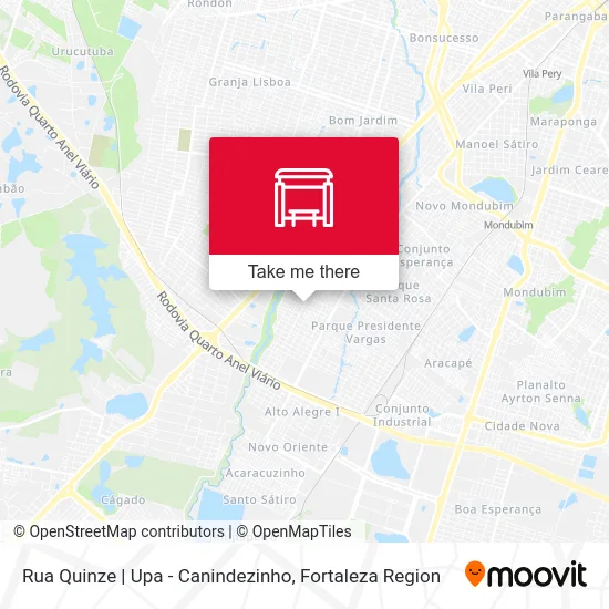 Rua Quinze | Upa - Canindezinho map
