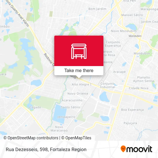 Rua Dezesseis, 598 map