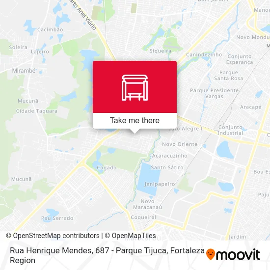 Rua Henrique Mendes, 687 - Parque Tijuca map