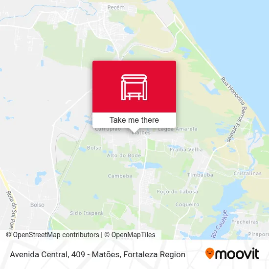 Avenida Central, 409 - Matões map