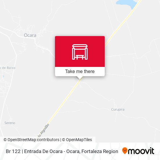 Br 122 | Entrada De Ocara - Ocara map