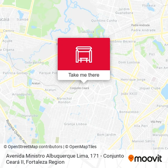 Avenida Ministro Albuquerque Lima, 171 - Conjunto Ceará II map