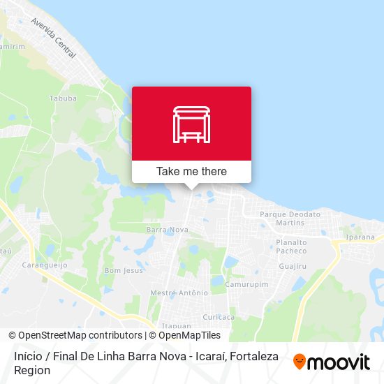 Início / Final De Linha Barra Nova - Icaraí map