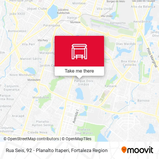 Rua Seis, 92 - Planalto Itaperi map