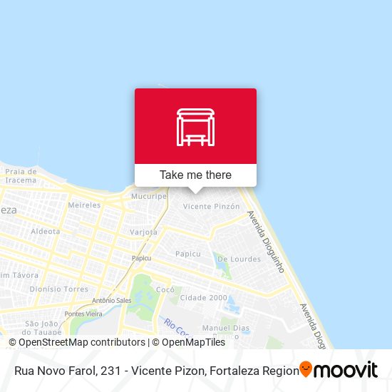 Rua Novo Farol, 231 - Vicente Pizon map