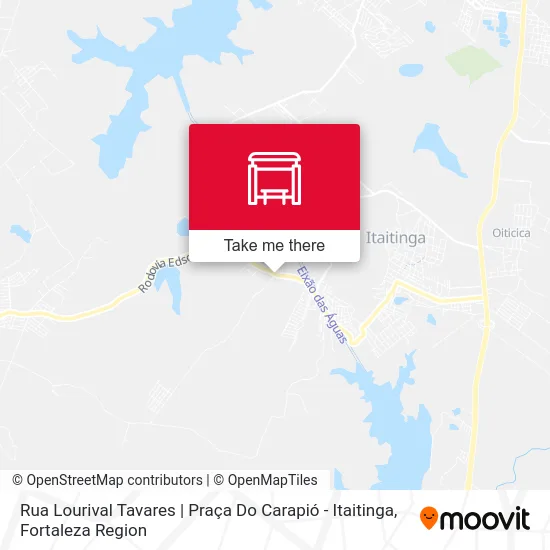 Rua Lourival Tavares | Praça Do Carapió - Itaitinga map