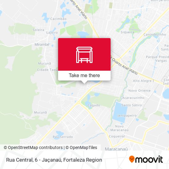 Rua Central, 6 - Jaçanaú map