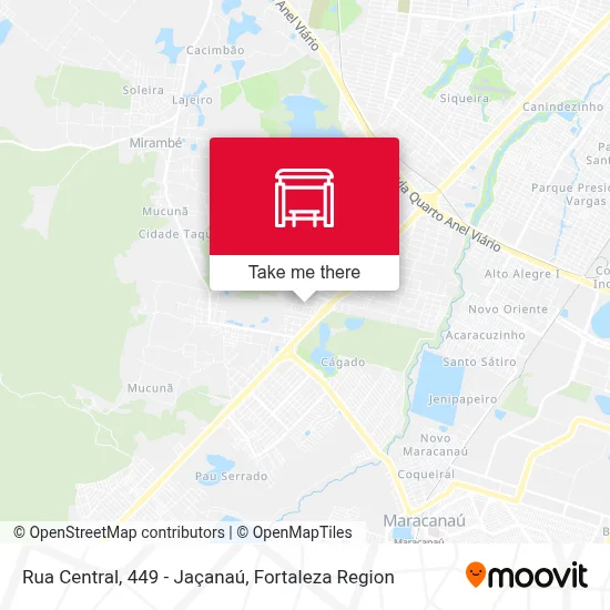 Rua Central, 449 - Jaçanaú map