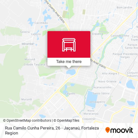 Rua Camilo Cunha Pereira, 26 - Jaçanaú map