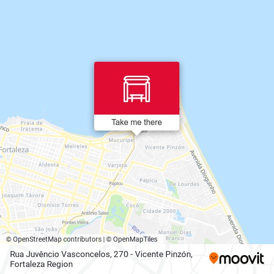 Rua Juvêncio Vasconcelos, 270 - Vicente Pinzón map