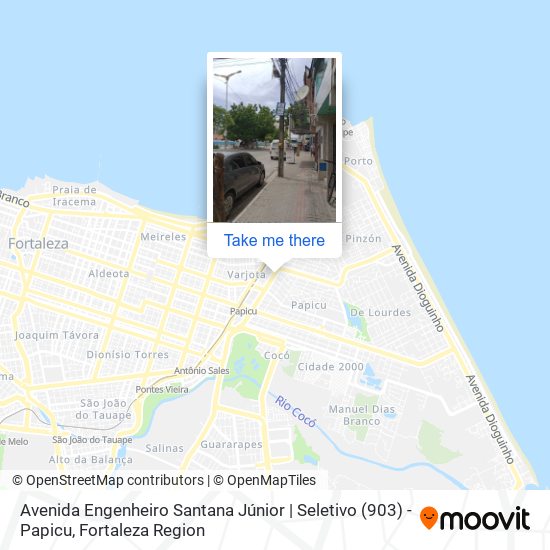 Avenida Engenheiro Santana Júnior | Seletivo (903) - Papicu map