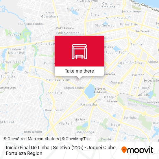 Início / Final De Linha | Seletivo (225) - Jóquei Clube map