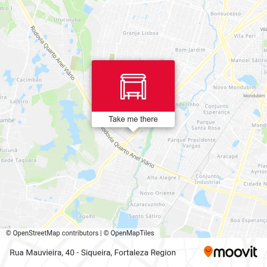 Rua Mauvieira, 40 - Siqueira map