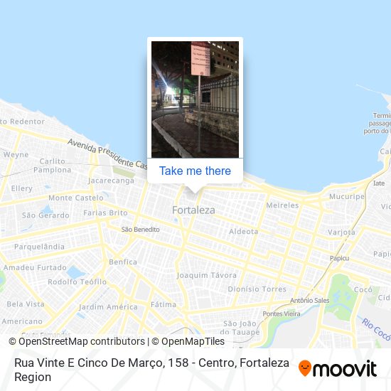 Mapa Rua Vinte E Cinco De Março, 158 - Centro