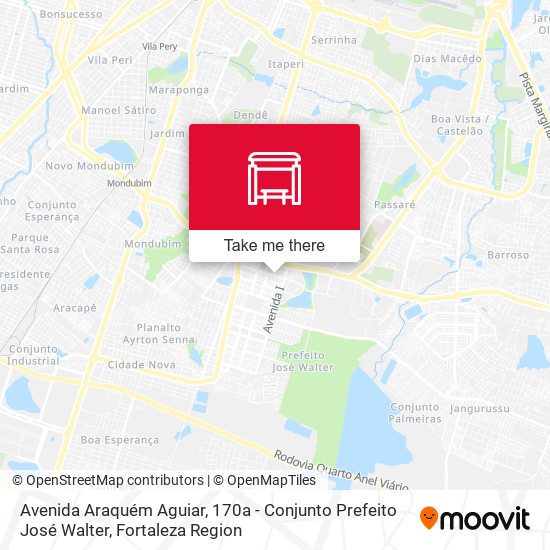 Avenida Araquém Aguiar, 170a - Conjunto Prefeito José Walter map