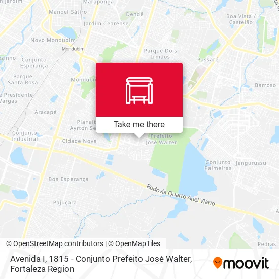 Avenida I, 1815 - Conjunto Prefeito José Walter map