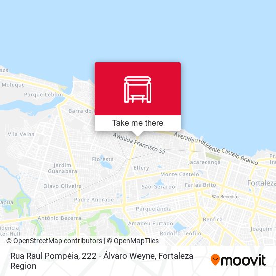 Rua Raul Pompéia, 222 - Álvaro Weyne map