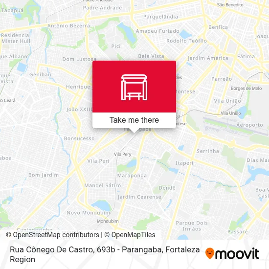 Rua Cônego De Castro, 693b - Parangaba map