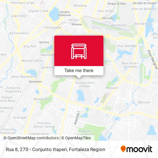 Rua 8, 270 - Conjunto Itaperi map