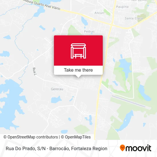 Rua Do Prado, S/N - Barrocão map