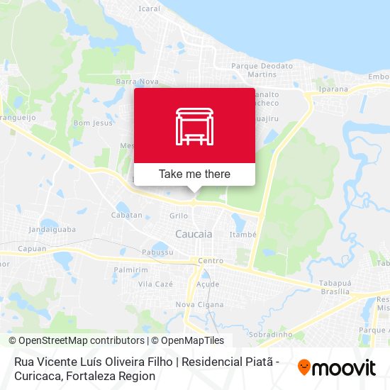 Rua Vicente Luís Oliveira Filho | Residencial Piatã - Curicaca map