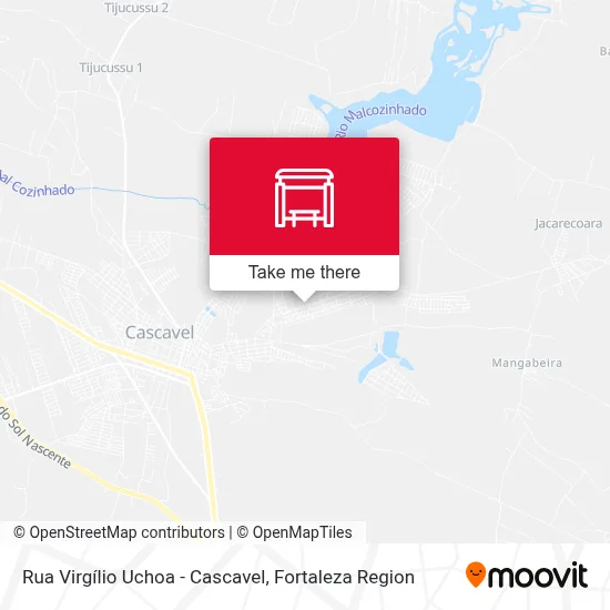 Rua Virgílio Uchoa - Cascavel map