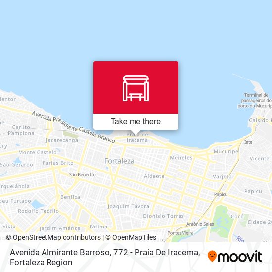 Avenida Almirante Barroso, 772 - Praia De Iracema map