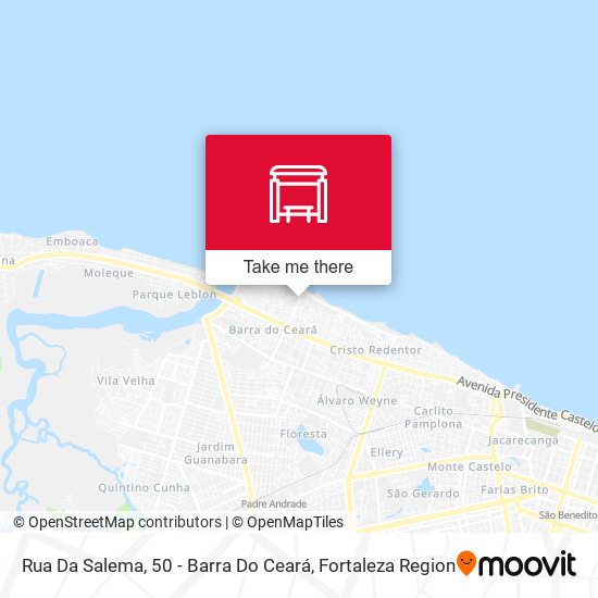 Rua Da Salema, 50 - Barra Do Ceará map