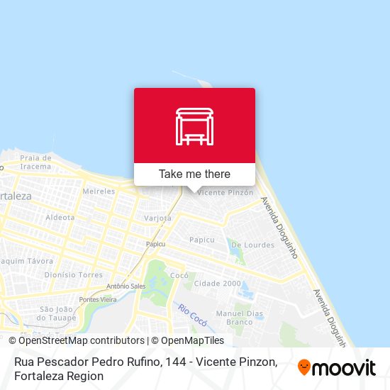 Rua Pescador Pedro Rufino, 144 - Vicente Pinzon map