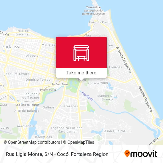 Rua Ligia Monte, S/N - Cocó map