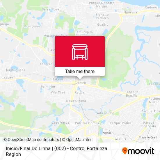 Início / Final De Linha | (002) - Centro map