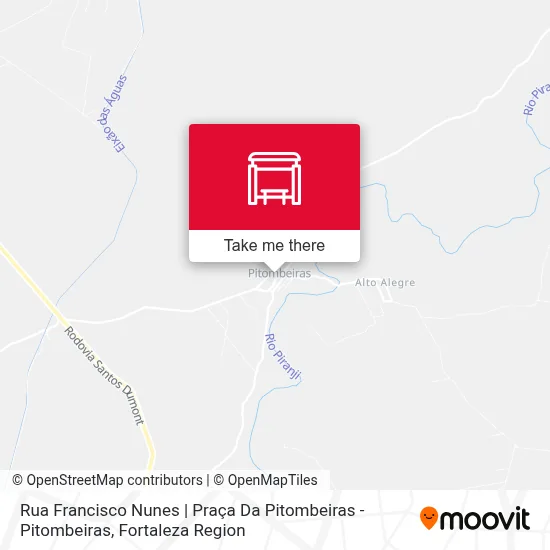 Rua Francisco Nunes | Praça Da Pitombeiras - Pitombeiras map