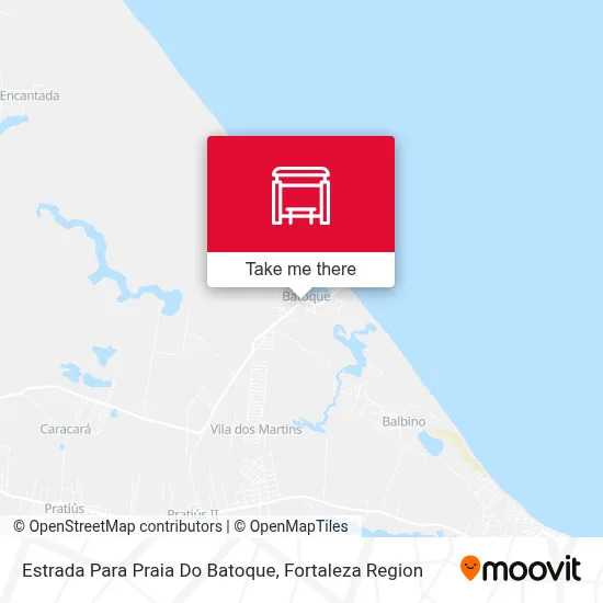Estrada Para Praia Do Batoque map