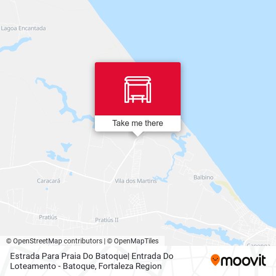 Estrada Para Praia Do Batoque| Entrada Do Loteamento - Batoque map