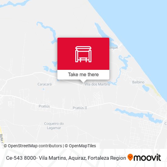 Ce-543 8000- Vila Martins, Aquiraz map