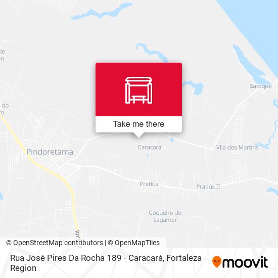 Rua José Pires Da Rocha 189 - Caracará map