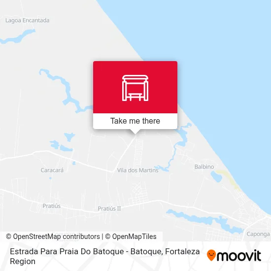 Estrada Para Praia Do Batoque - Batoque map