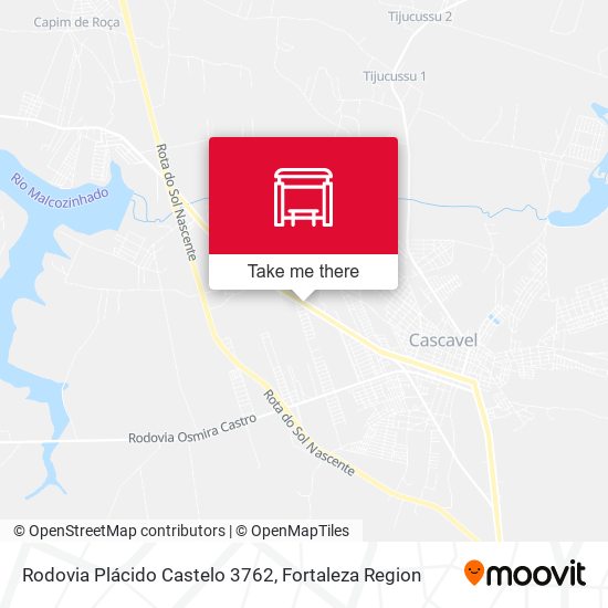 Rodovia Plácido Castelo 3762 map
