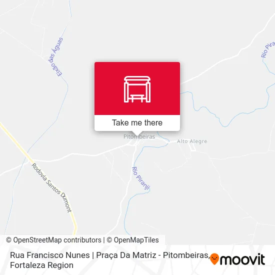 Rua Francisco Nunes | Praça Da Matriz - Pitombeiras map