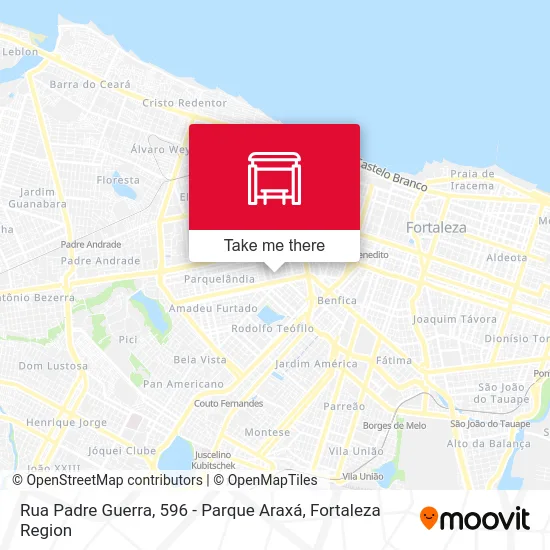 Rua Padre Guerra, 596 - Parque Araxá map