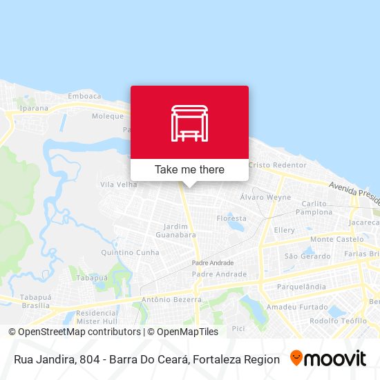 Rua Jandira, 804 - Barra Do Ceará map