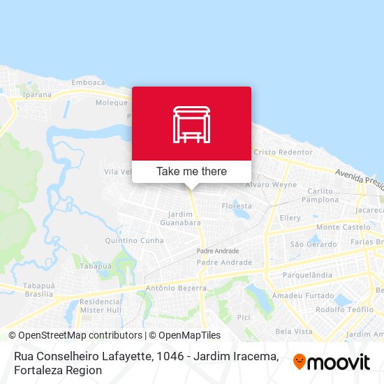 Rua Conselheiro Lafayette, 1046 - Jardim Iracema map