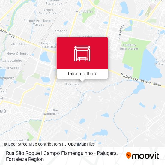 Rua São Roque | Campo Flamenguinho - Pajuçara map