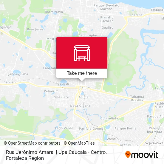 Rua Jerônimo Amaral | Upa Caucaia - Centro map