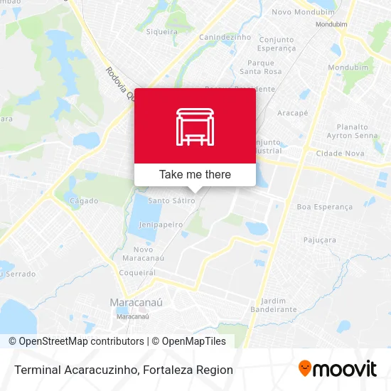 Terminal Acaracuzinho map