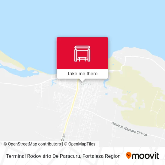 Terminal Rodoviário De Paracuru map