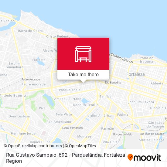 Mapa Rua Gustavo Sampaio, 692  - Parquelândia