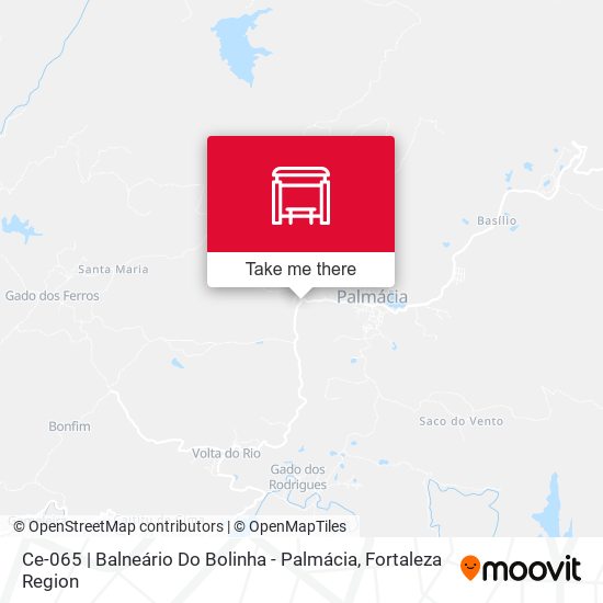 Ce-065 | Balneário Do Bolinha - Palmácia map