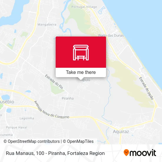 Rua Manaus, 100 - Piranha map