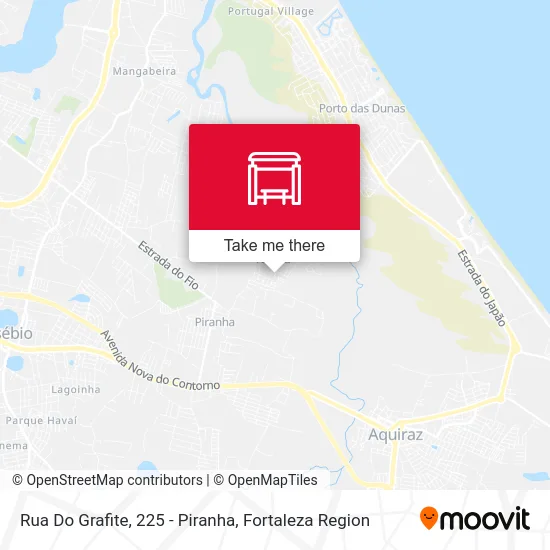 Rua Do Grafite, 225 - Piranha map